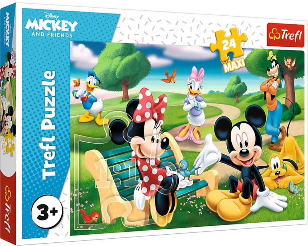 Trefl puzzel - mickey mouse vrienden - disney karton puzzel 24 stukjes.