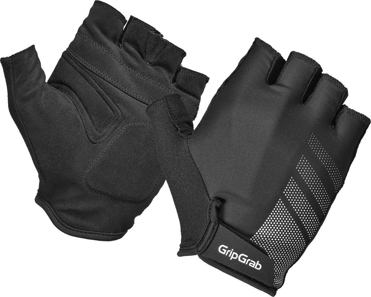 Gripgrab - ride rc lite korte vinger zomer fietshandschoenen met padding - zwart - unisex - maat xl