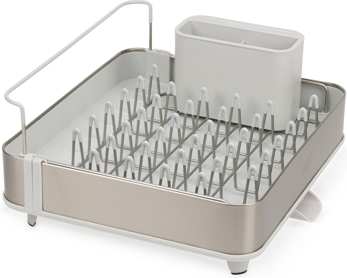 Joseph joseph - extended steel afdruiprek - polypropyleen - zilver -