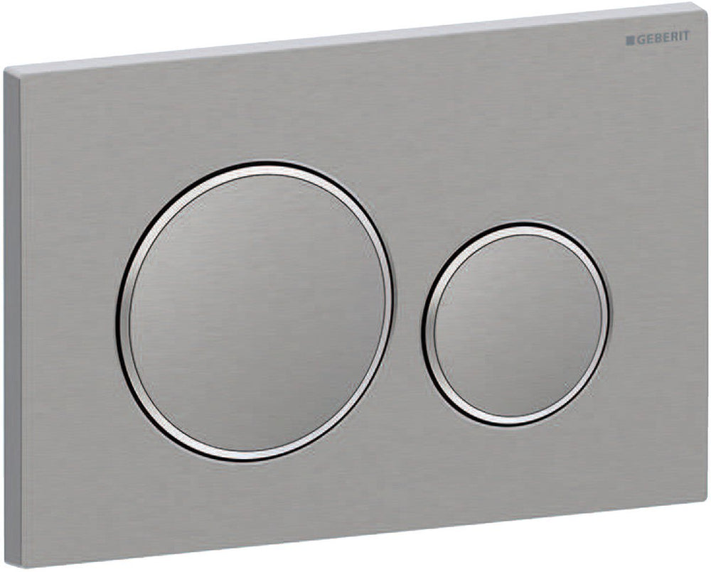 Geberit sigma20 drukplaat - rvs geborsteld staal
