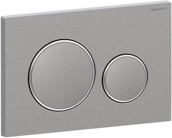 Geberit sigma20 drukplaat - rvs geborsteld staal