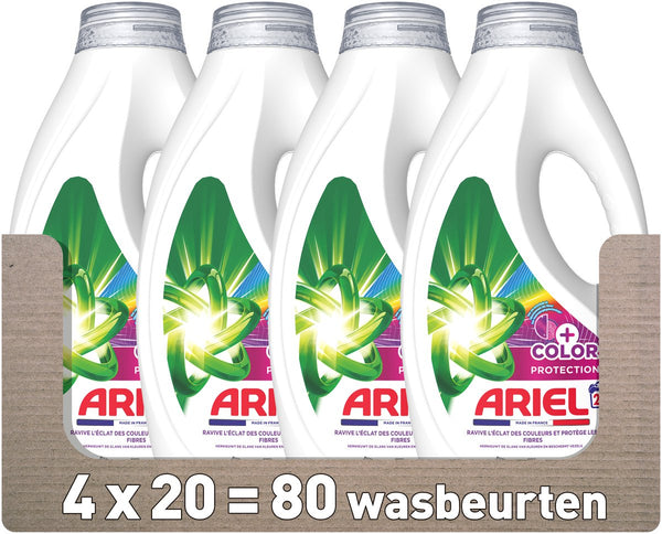 Ariel vloeibaar wasmiddel +kleurbescherming - 4 x 20 wasbeurten