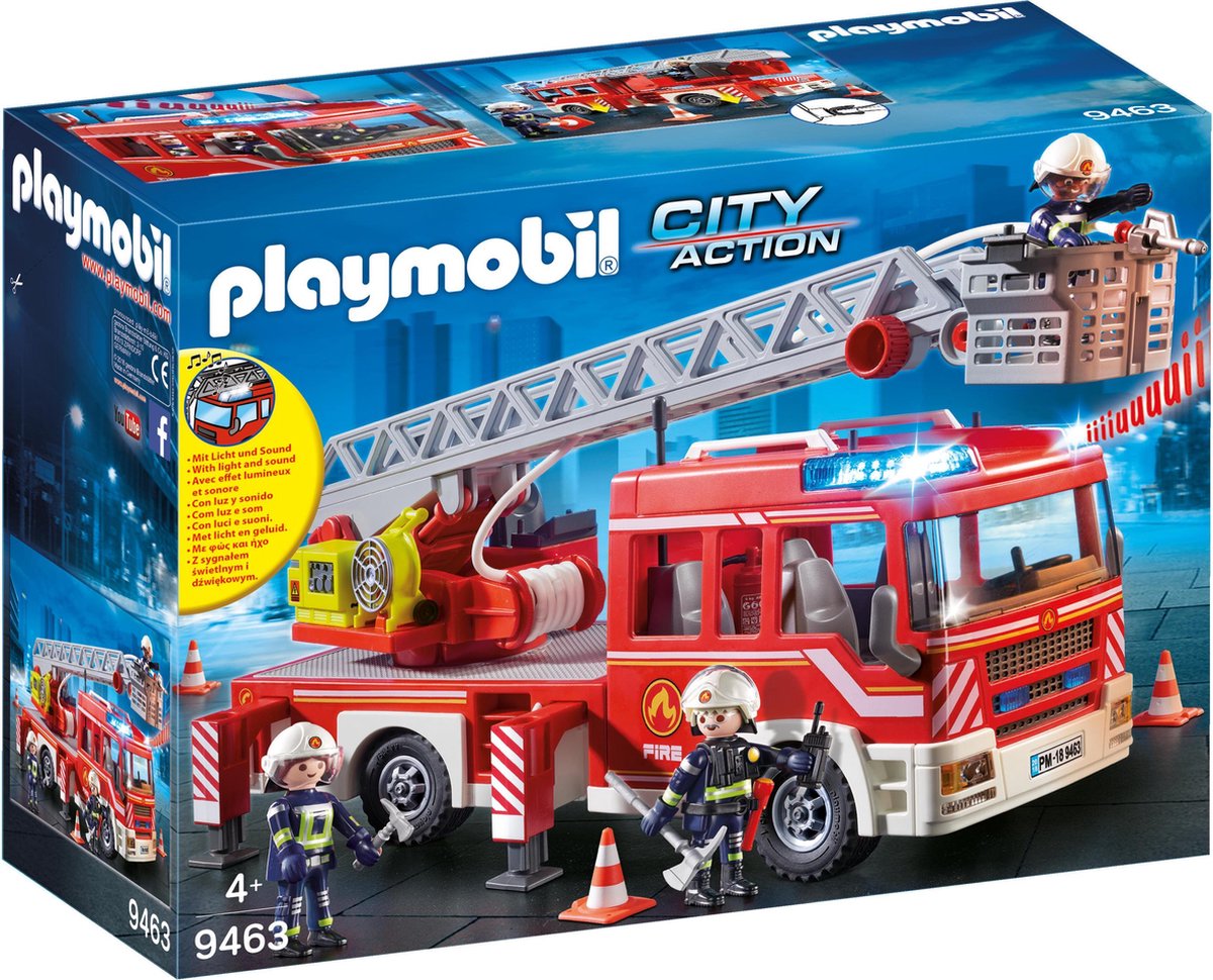 Playmobil city action brandweer ladderwagen - 9463