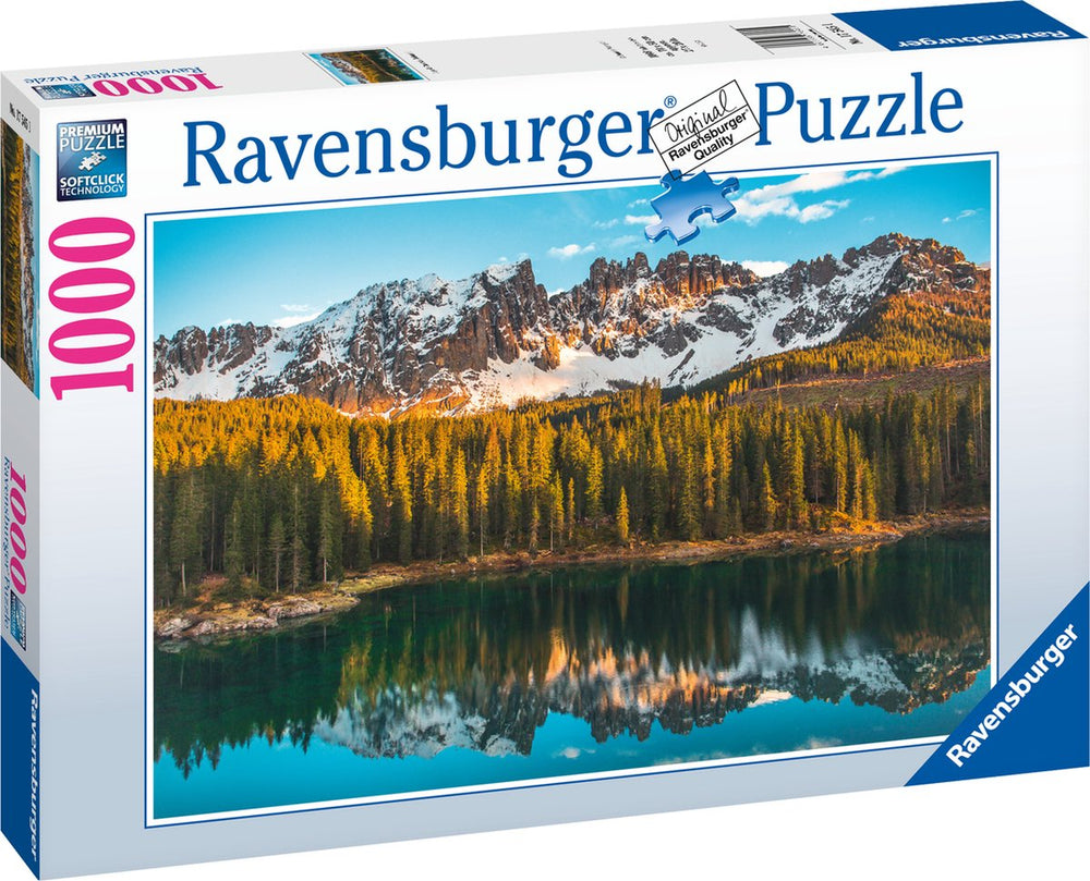 Ravensburger legpuzzel Italiaanse landschappen Lago di Carezza, 1000st.