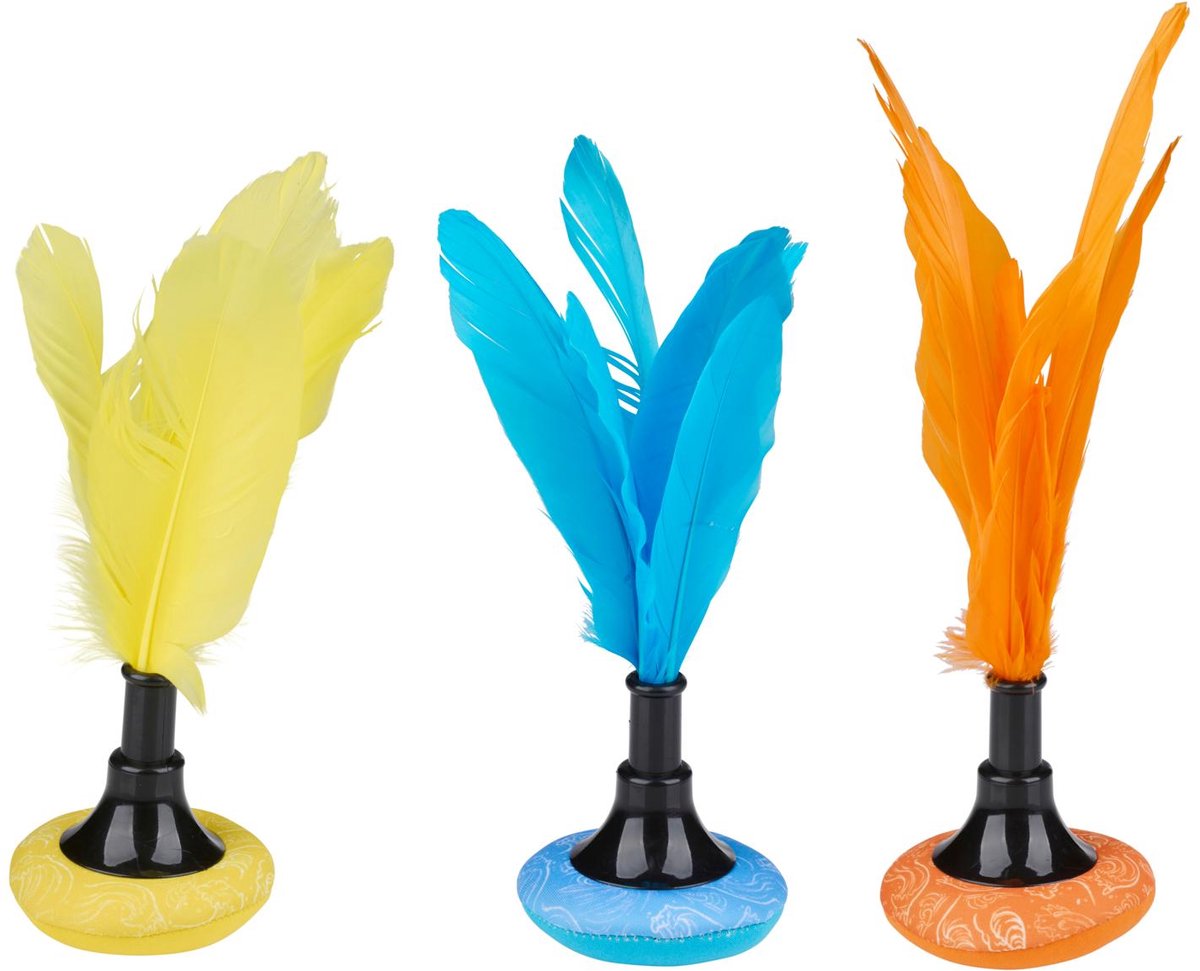Eddy toys foot shuttle with feather 3as