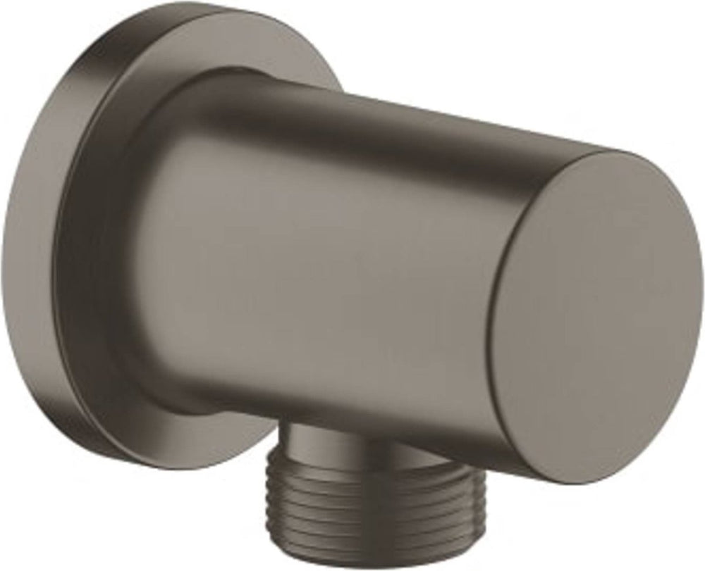 Grohe rainshower aansluitbocht rond - hard graphite geborsteld (mat antraciet)