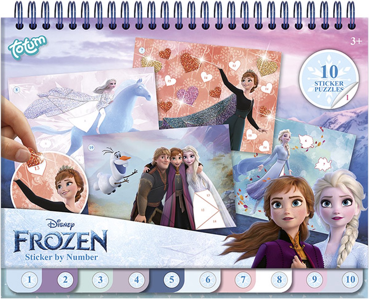 Totum frozen stickeren op nummer boek