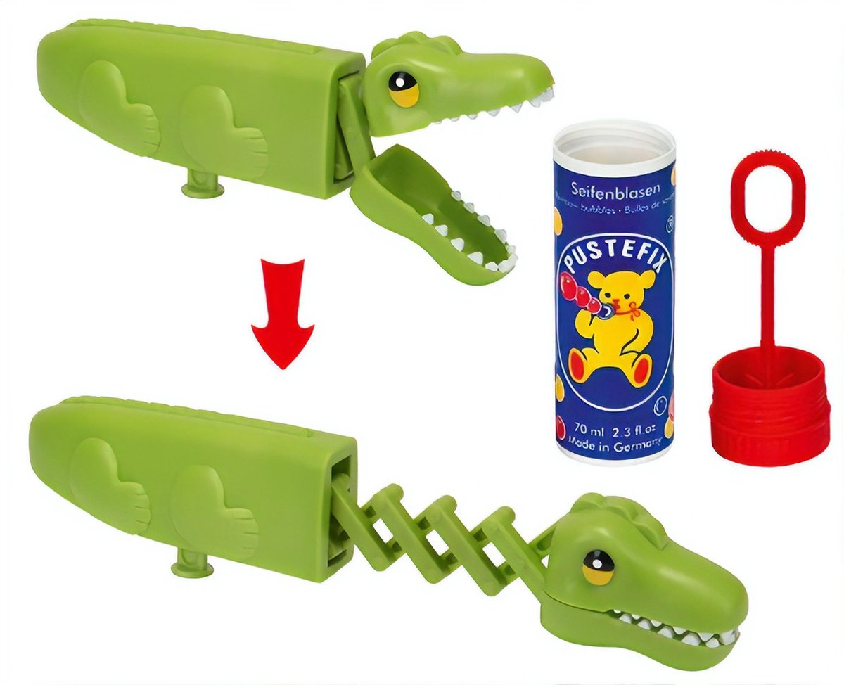 Pustefix bubblegator met bellenblaas