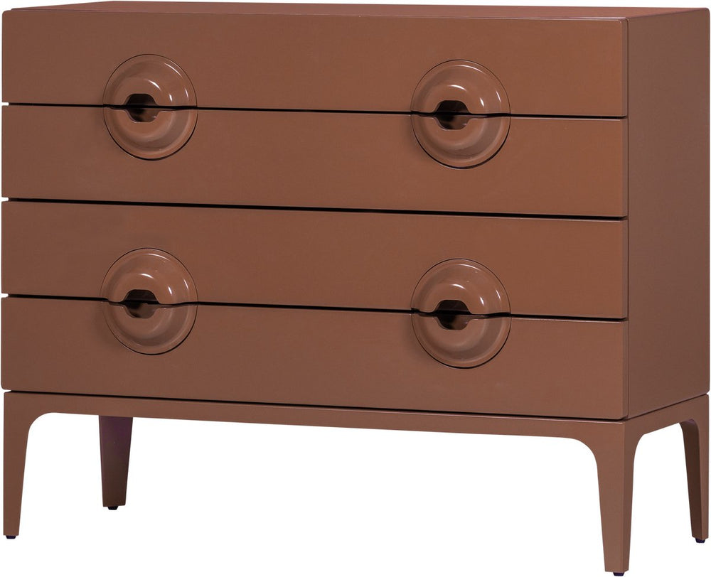 Woood merge ladekast commode - hout - oud roze - 89x110x44