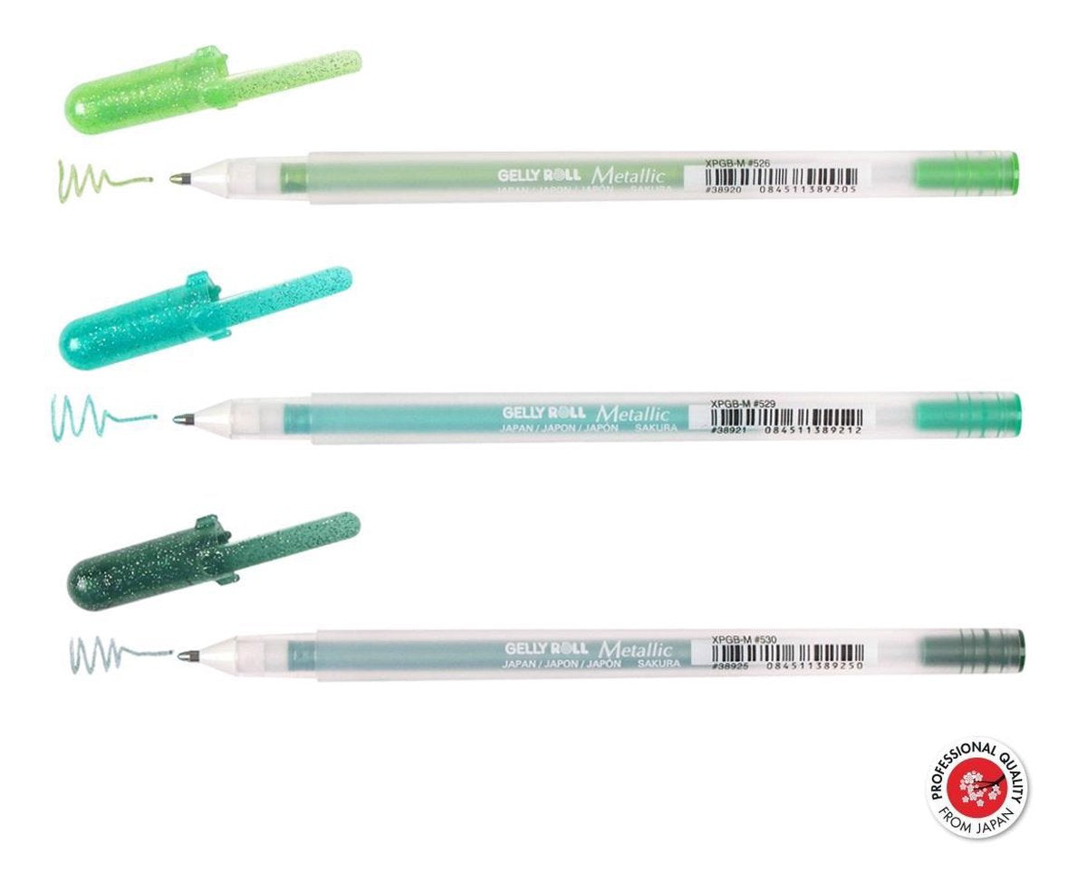 Sakura gelly roll metallic set 3 gelpennen bos