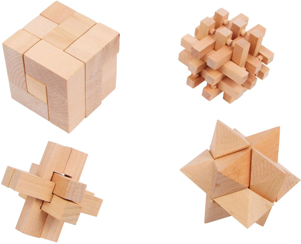 Small foot - wooden brain teasers, set of 4