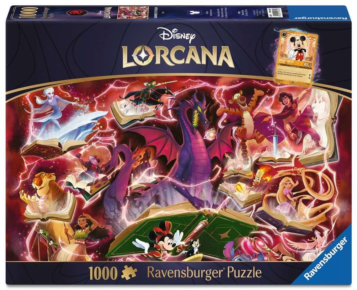 Ravensburger legpuzzel disney lorcana glimmers of the realm: ruby - 1000st.
