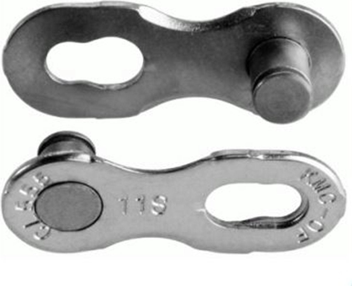 chaîne à maillons Missing Link acier 11S argent 2 pièces