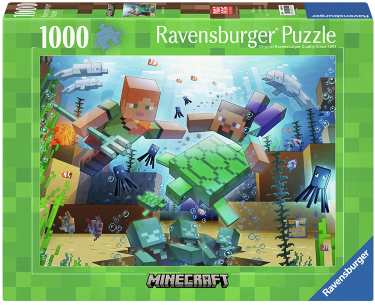 Ravensburger legpuzzel minecraft mozaïek, 1000st.