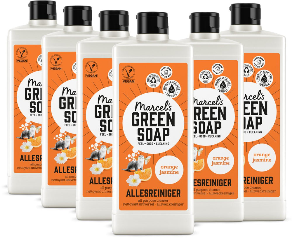 Marcel's green soap allesreiniger - sinaasappel jasmijn - 6 x 750ml