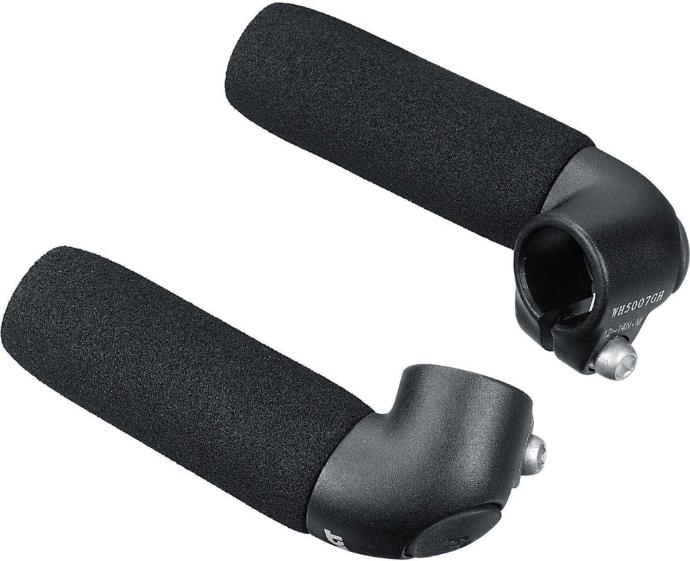 Eerste ergotec stuureinden evo touring maat s niet-veelbaar alu zwart