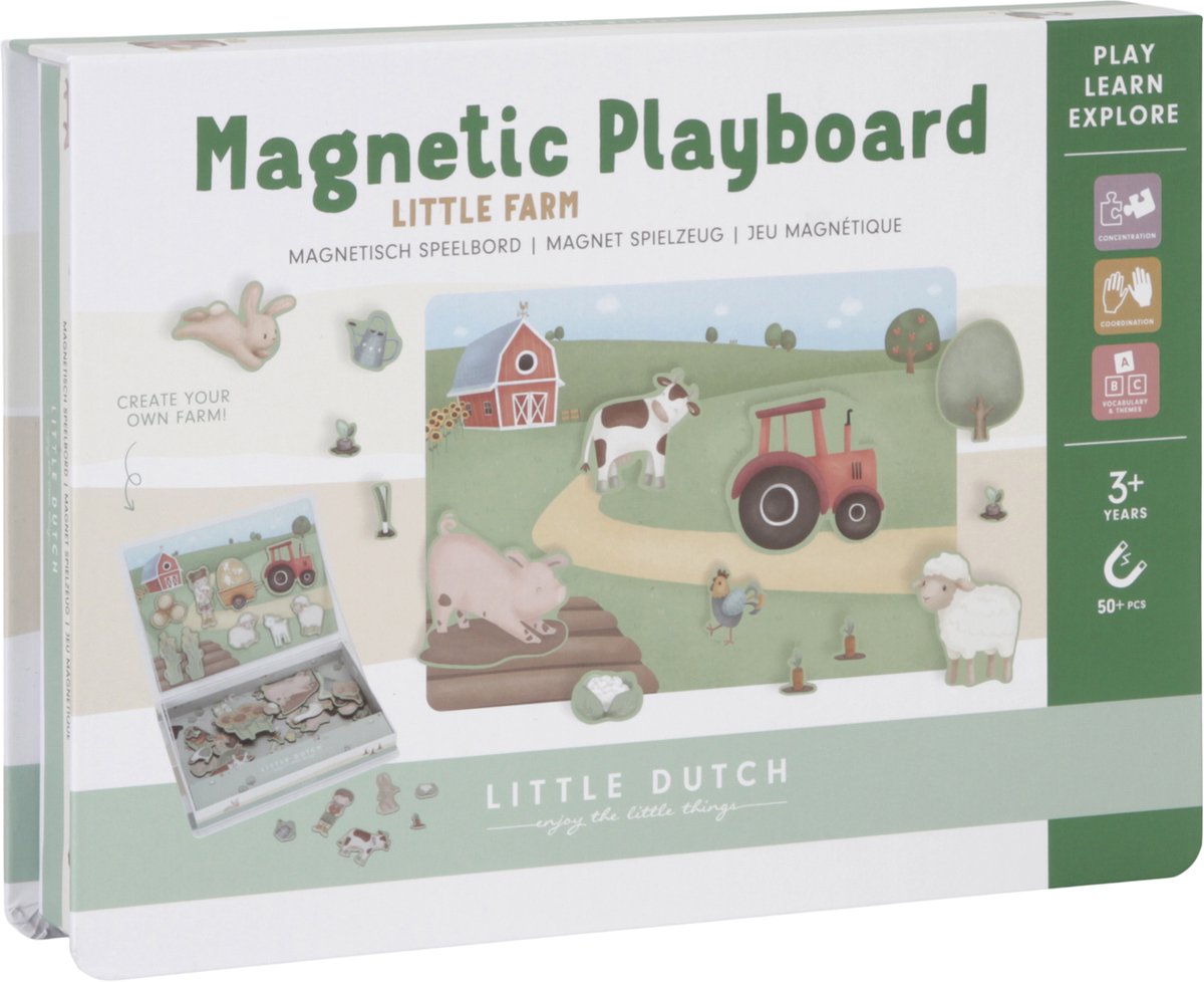 Tiamo boerderijtje magnetisch speelbord