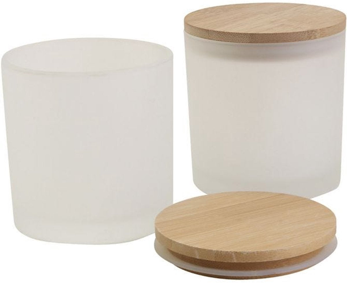Creativ company https: www.cchobby.nl glazen-potten-met-houten-deksels-h-9-cm-d-8-cm-afm-8-cm-315-ml-12-stuk-1-doos