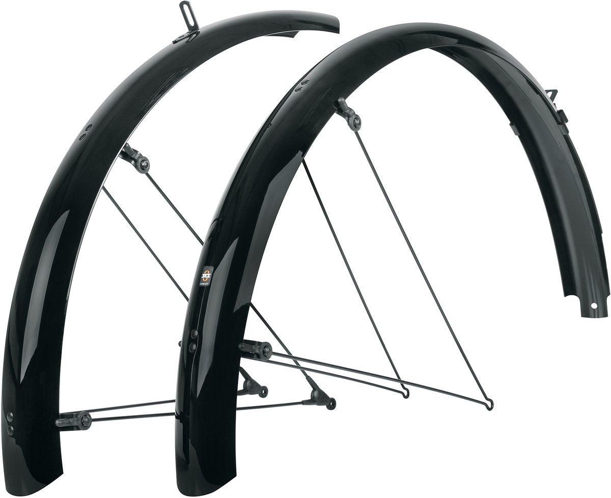 Sks spatbordset 27.5 - 29 bluemels basic 65mm zwart pvc