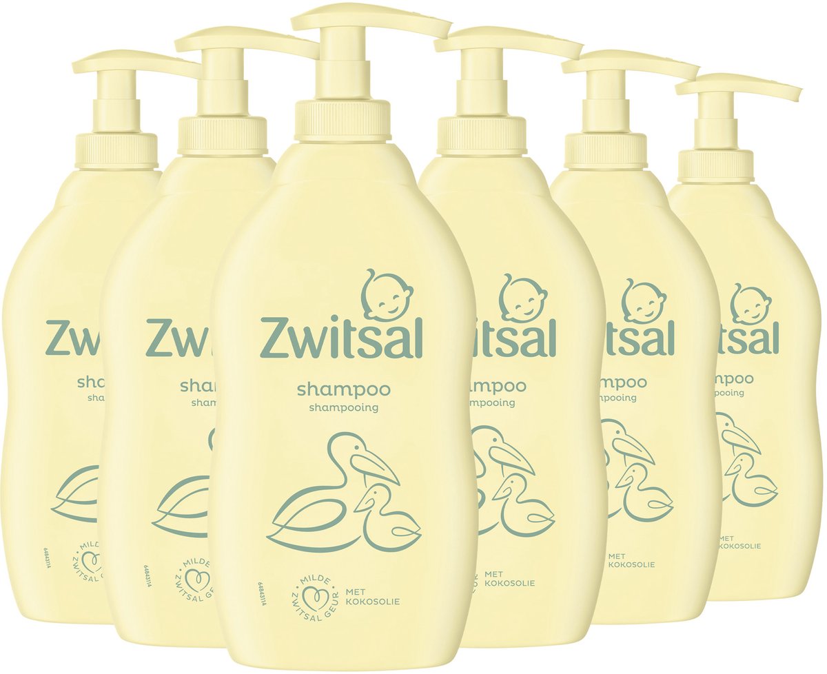 Zwitsal - shampoo - baby - 6 x 400 ml