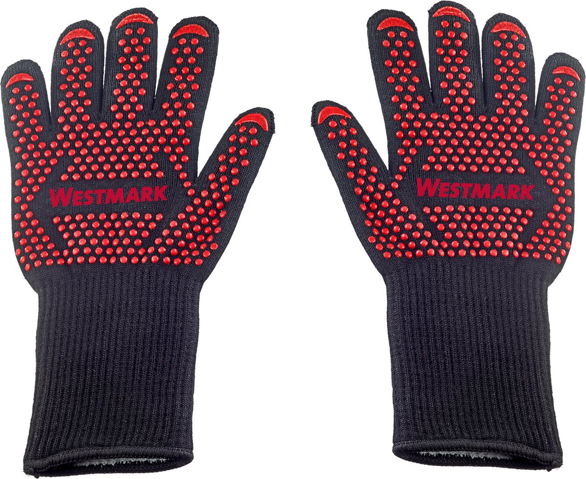 Westmark bbq-handschoenen – vuurvaste bbq-handschoenen, voor veilig werken bij de bbq, bij de oven of bij de open haard – 325 x 190 x 30mm, 2 stuks