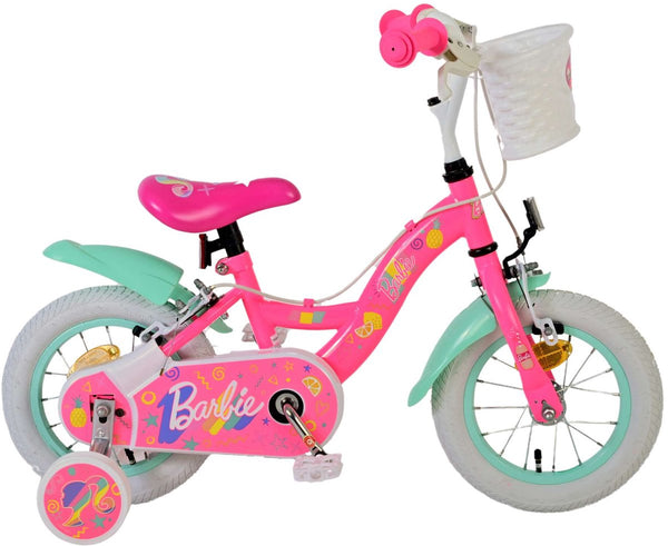 Volare Barbie Girls' Bike - Girls - 12 inch - Pink - Two Hand Brakes