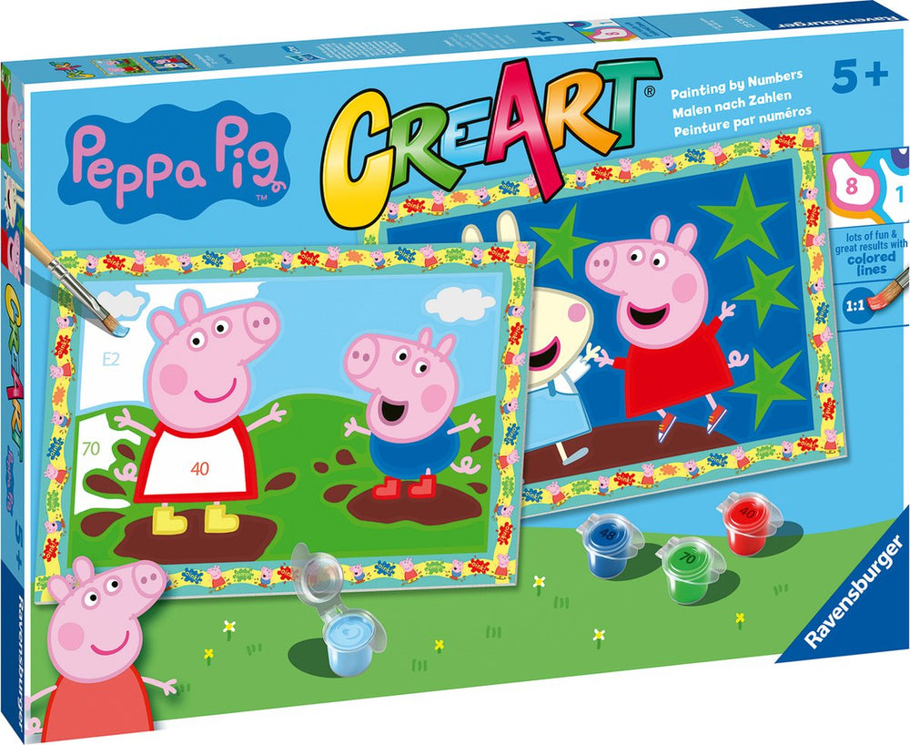 Ravensburger CreArt Peppa Pig - Paint by Number for Kids