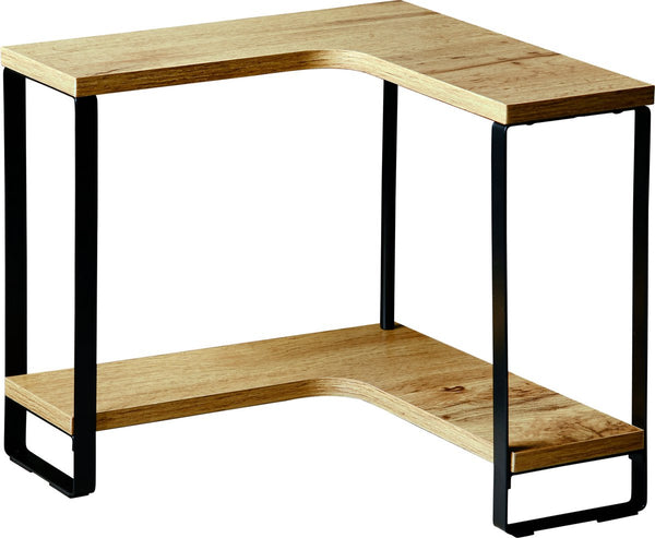 Kesper keuken aanrecht hoek etagere - 2 niveaus - hout metaal - organizer - 30 x 30 x 28 cm - verhoger