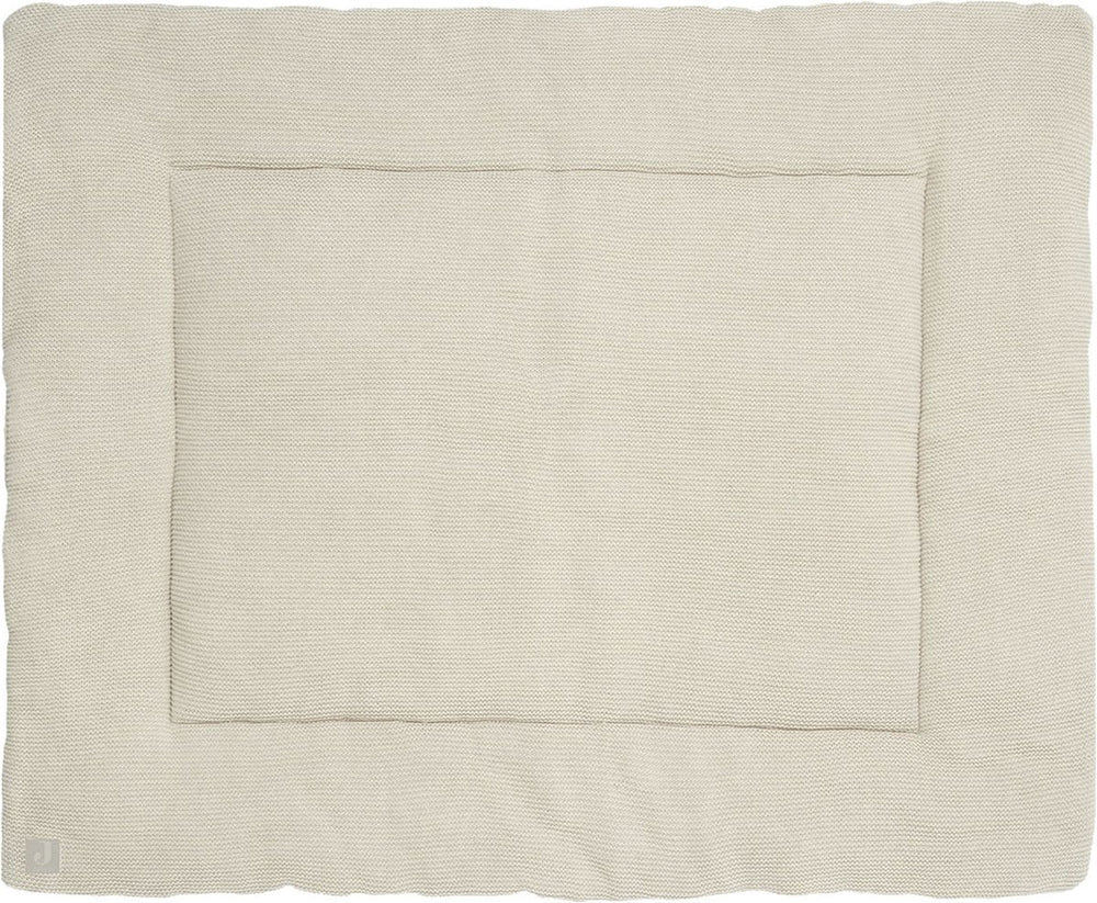 Jollein - boxkleed (nougat) - basic knit - katoen - speelkleed baby - 80x100cm