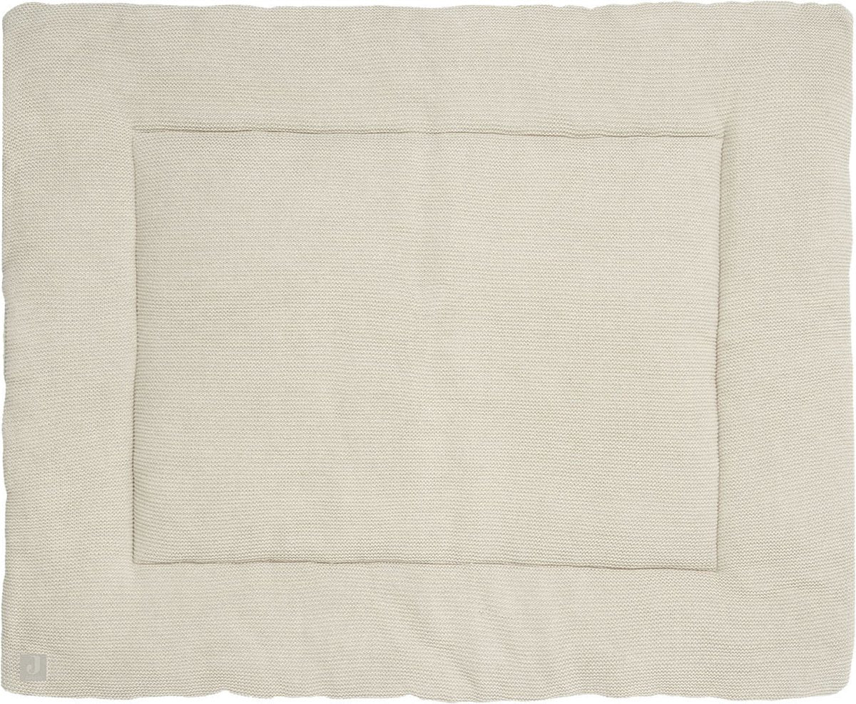 Jollein - boxkleed (nougat) - basic knit - katoen - speelkleed baby - 80x100cm