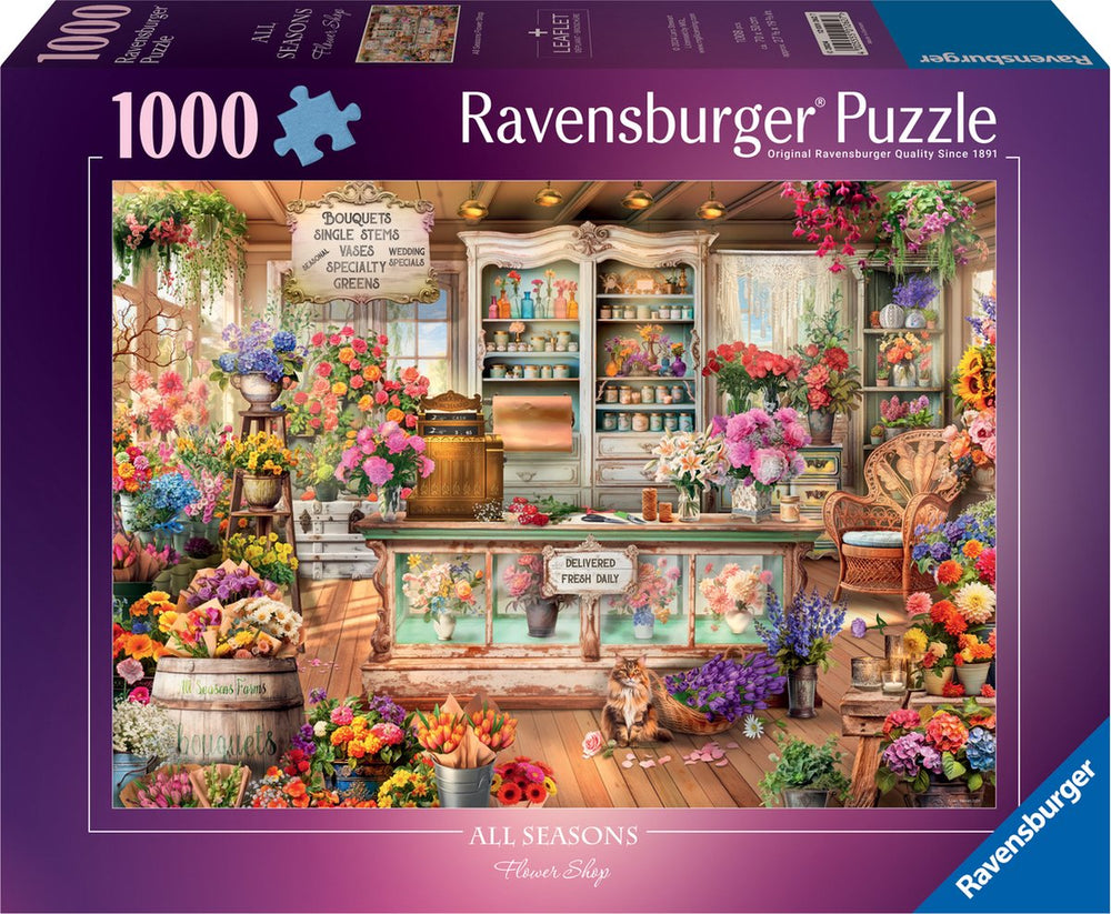 Ravensburger legpuzzel - all seasons flowershop - 1000 stukjes