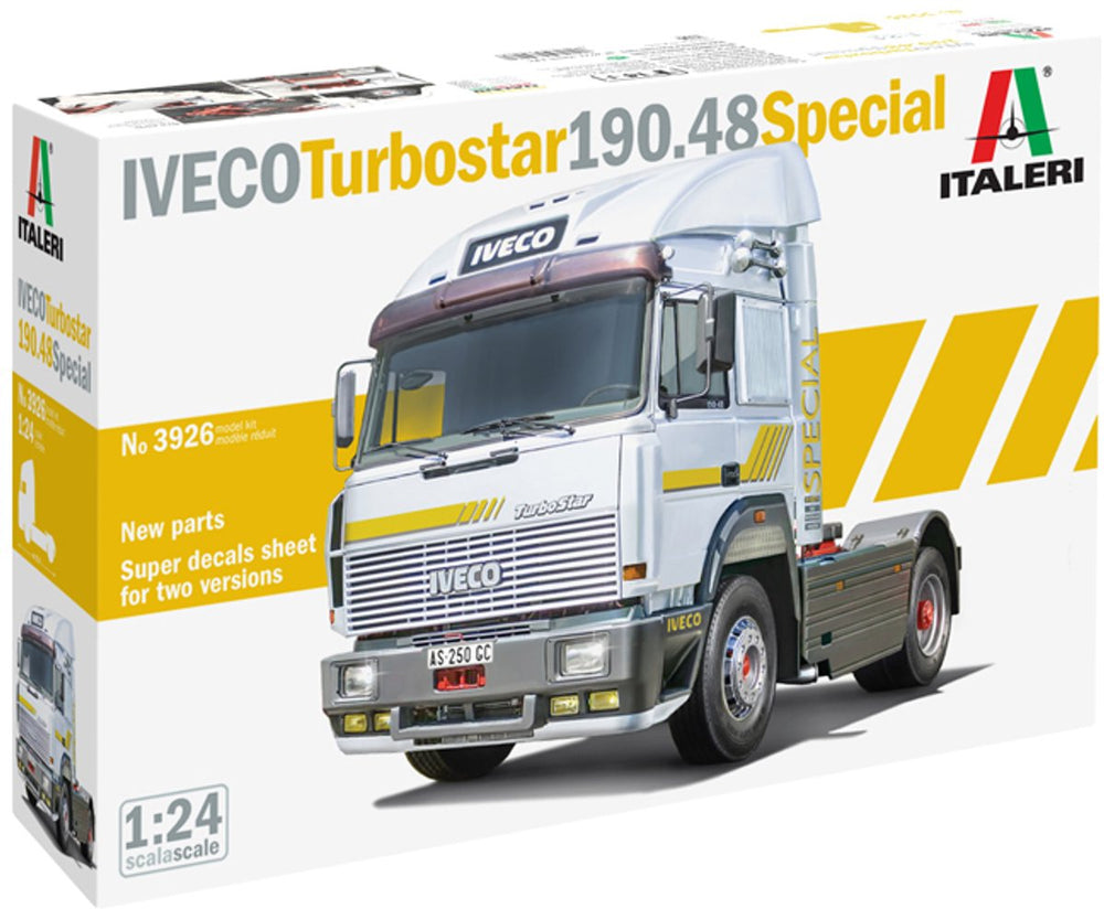 Italeri modelbouwpakket vrachtwagens - 3926 iveco turbostar 190.48 special - truck plastic - 1:24 - modelbouw