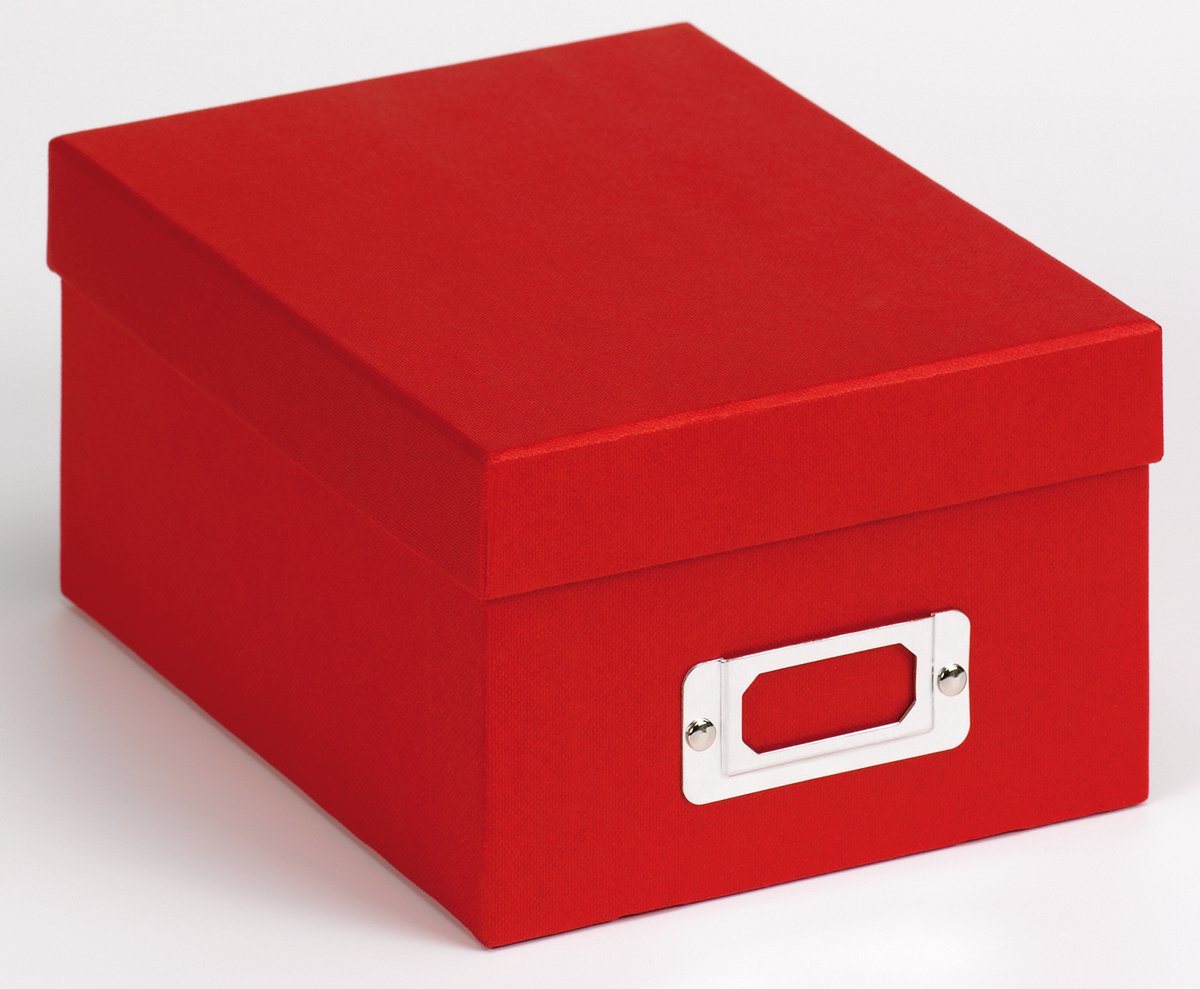 Walther fb-115-r fun - foto bewaardoos - formaat 17 x 22 x 11 cm - 700 foto's 10 x 15 cm - rood