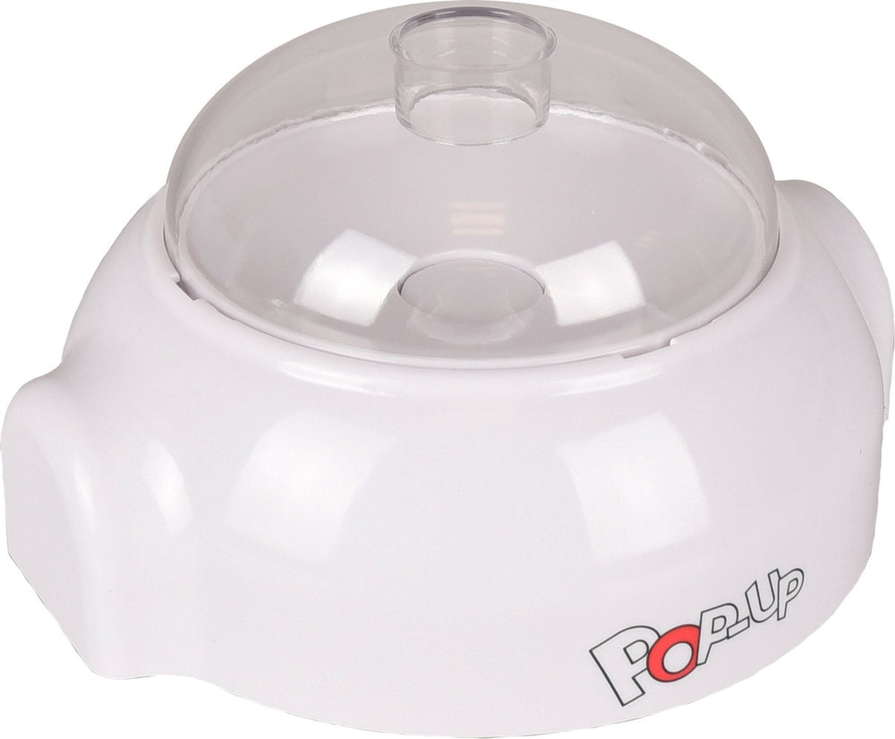 Flamingo popup toy - honden speelgoed - wit - snack dispenser