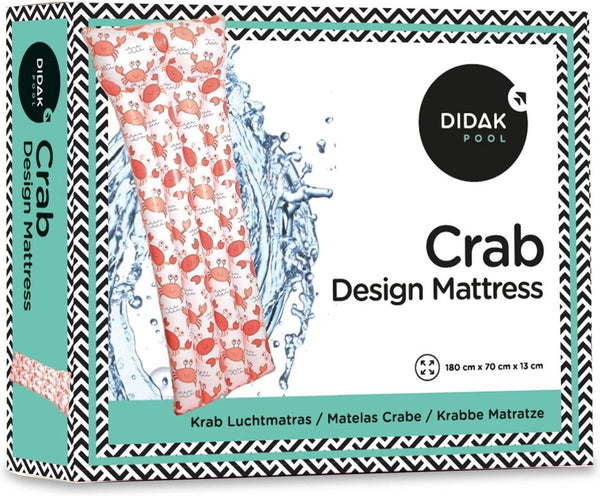 Didak pool luchtmatras krab - luchtbed - 180x70x13 cm - opblaasbaar