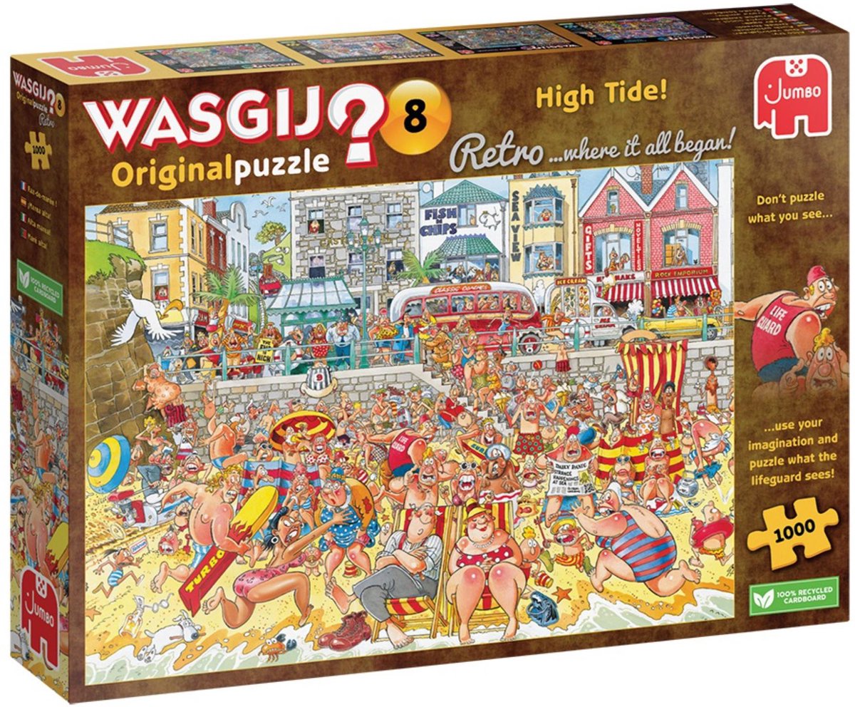 Jumbo wasgij retro originele 8 legpuzzel - vloed!, 1000st.