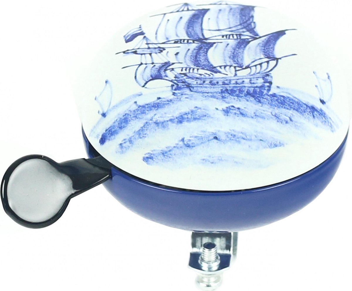 Widek bel Ding Dong delfts blauwe laars op kaart