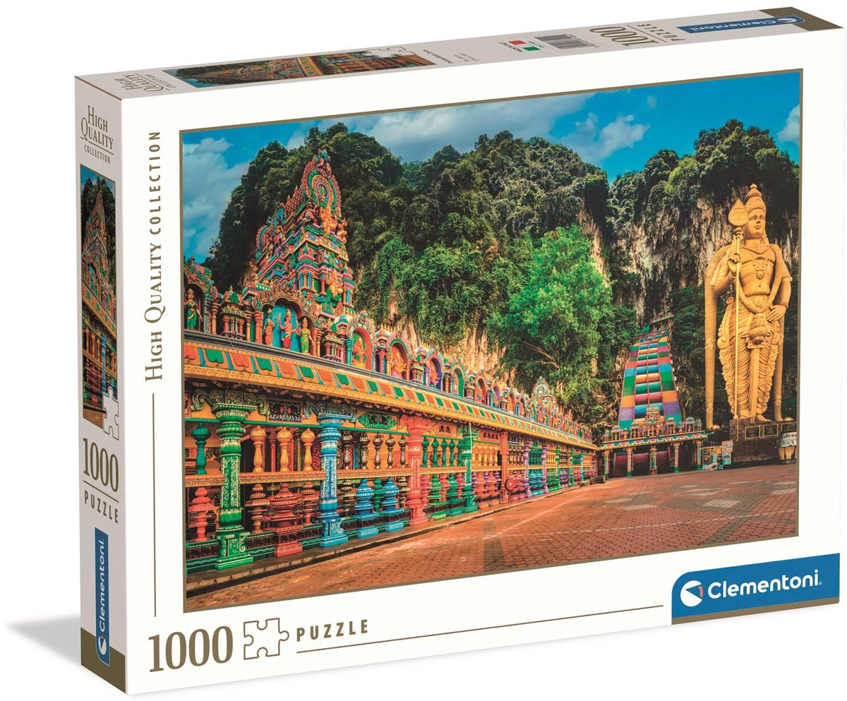 Clementoni legpuzzel painted batu caves - puzzel 1000 stukjes - high quality collection puzzle - puzzels en legpuzzels voor volwassenen