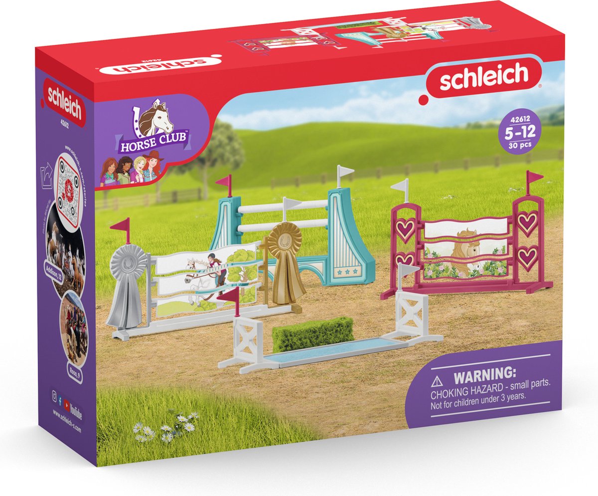 Schleich Horse Club obstacle course accessories 42612
