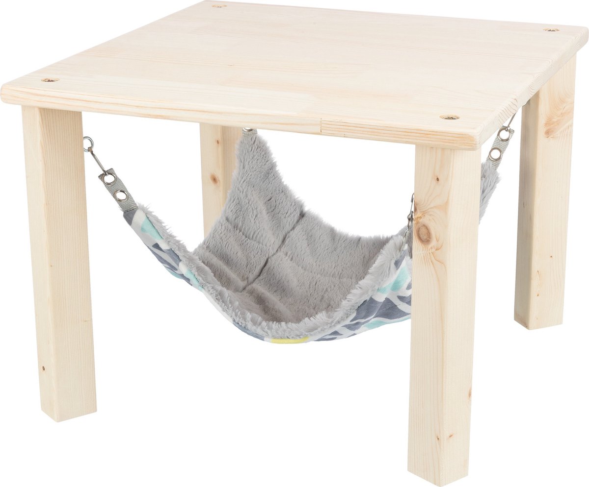Trixie Schuilplaats met hangmat zonnig assorti grijs