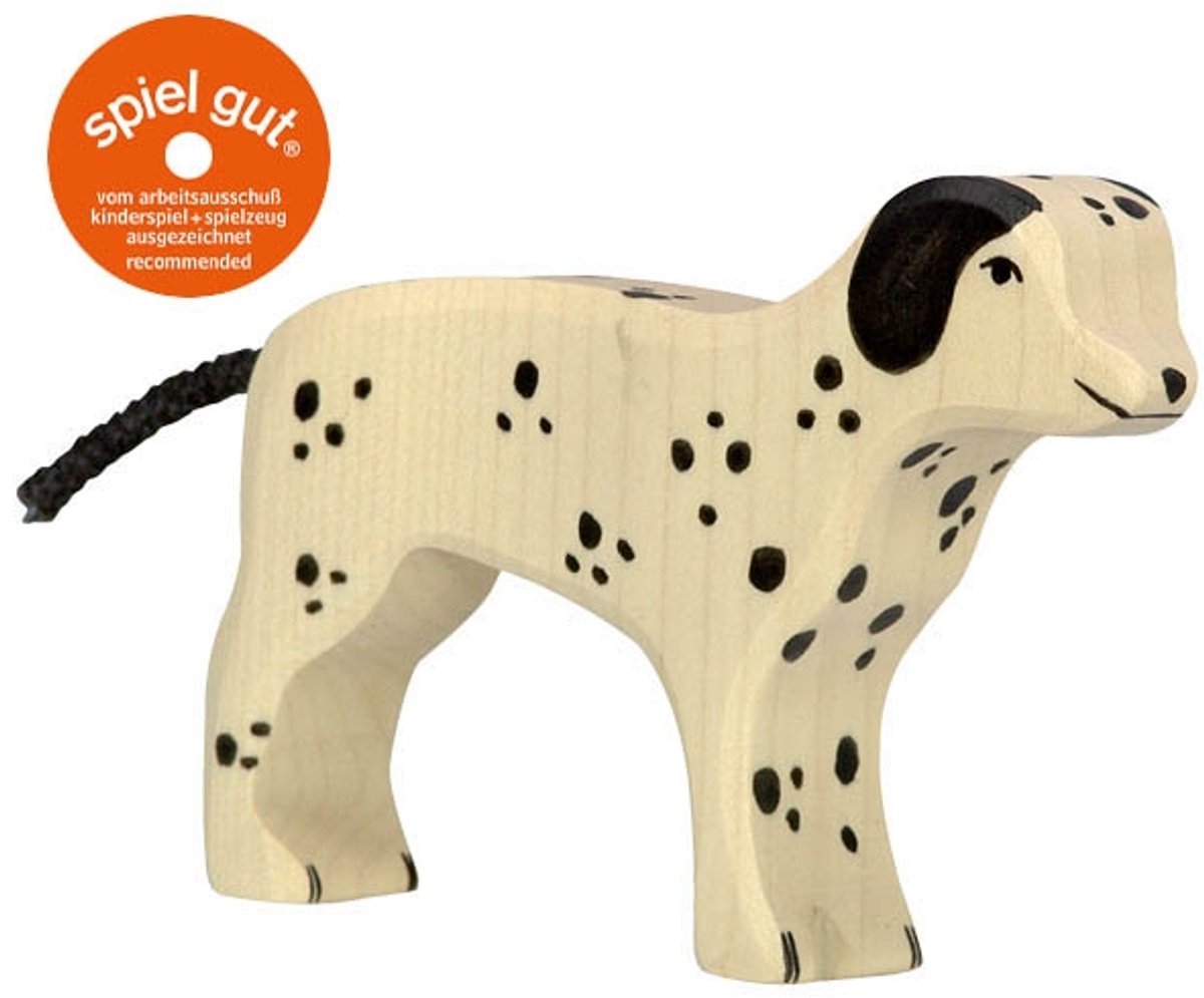 Holztiger boerderij - dalmatiër - 12x2x8cm - houten figuur - handgemaakt