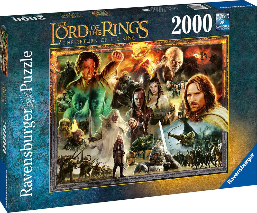 Ravensburger legpuzzel lord of the rings terugkeer van de koning, 2000st.