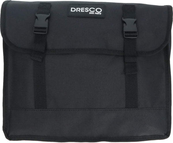 Dresco dubbele fietstas basic zwart 30 liter