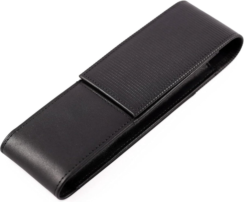 Lamy a 302 leren etui 859 | hoogwaardig zwart nappaleer | voor 2 schrijfinstrumenten