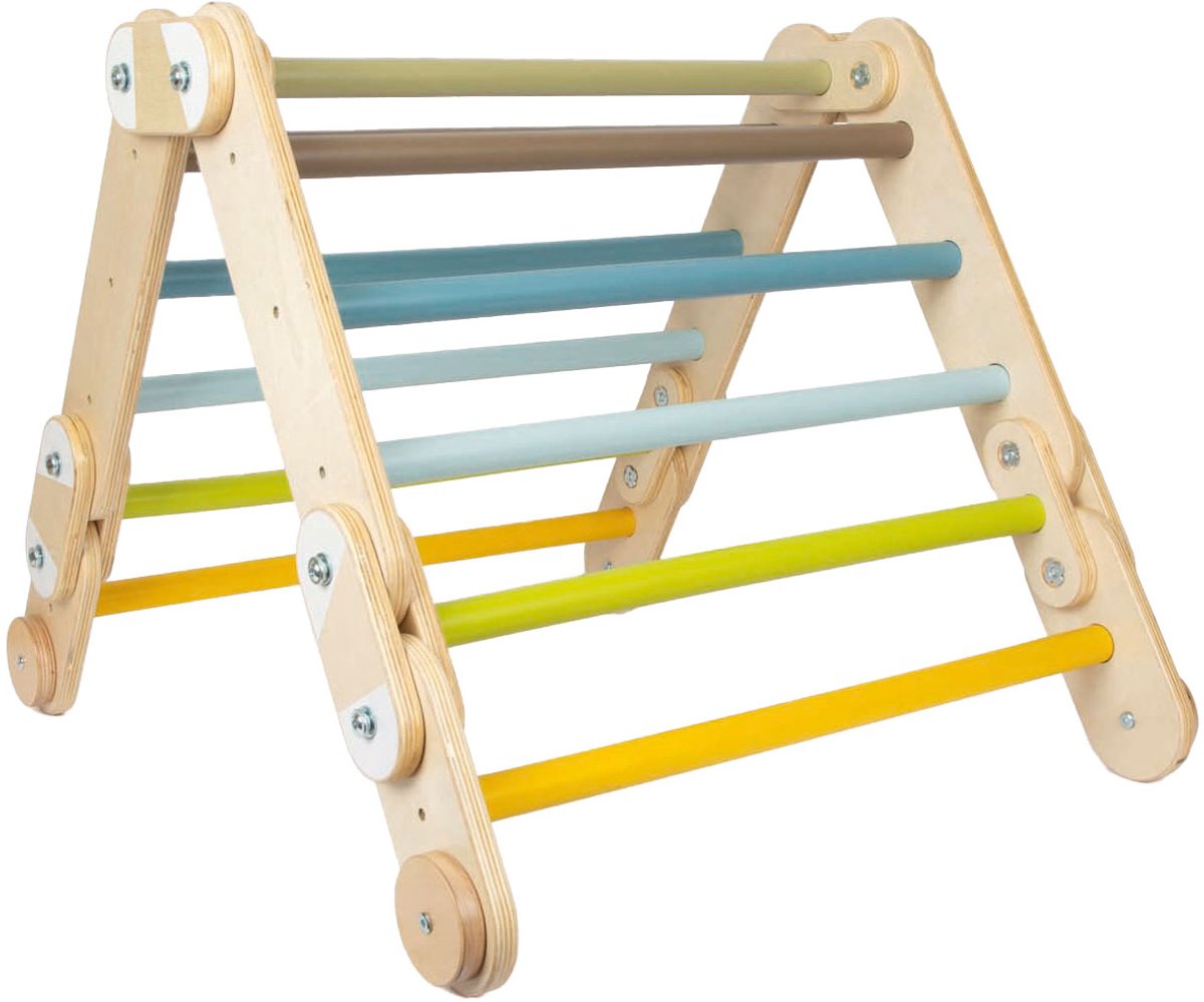 Small foot - houten klimrek 2in1 driehoek en wandrek adventure