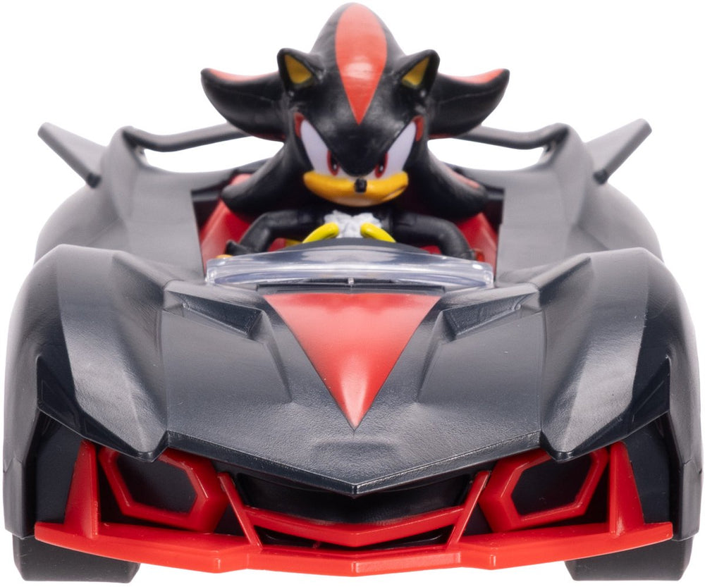 Jakks sonic 6 cm figuur met rev up racer - shadow met dark reaper solid