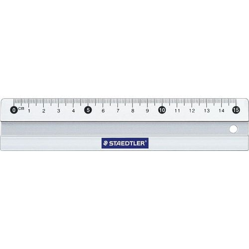 Liniaal staedtler 56315 aluminium