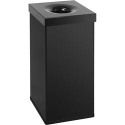 Dutchdesign prullenbak 31003235 gepoedercoat aluminium zwart