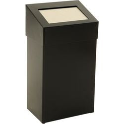 Dutchdesign prullenbak 31719624 gepoedercoat aluminium zwart