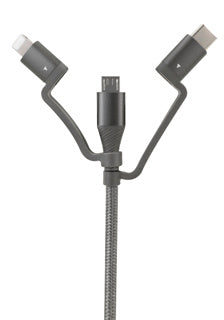3 in 1 data en oplaadkabel 120 cm lang